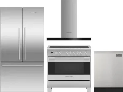4 Piece Package Includes Refrigerator, Range, Hood And Dishwasher